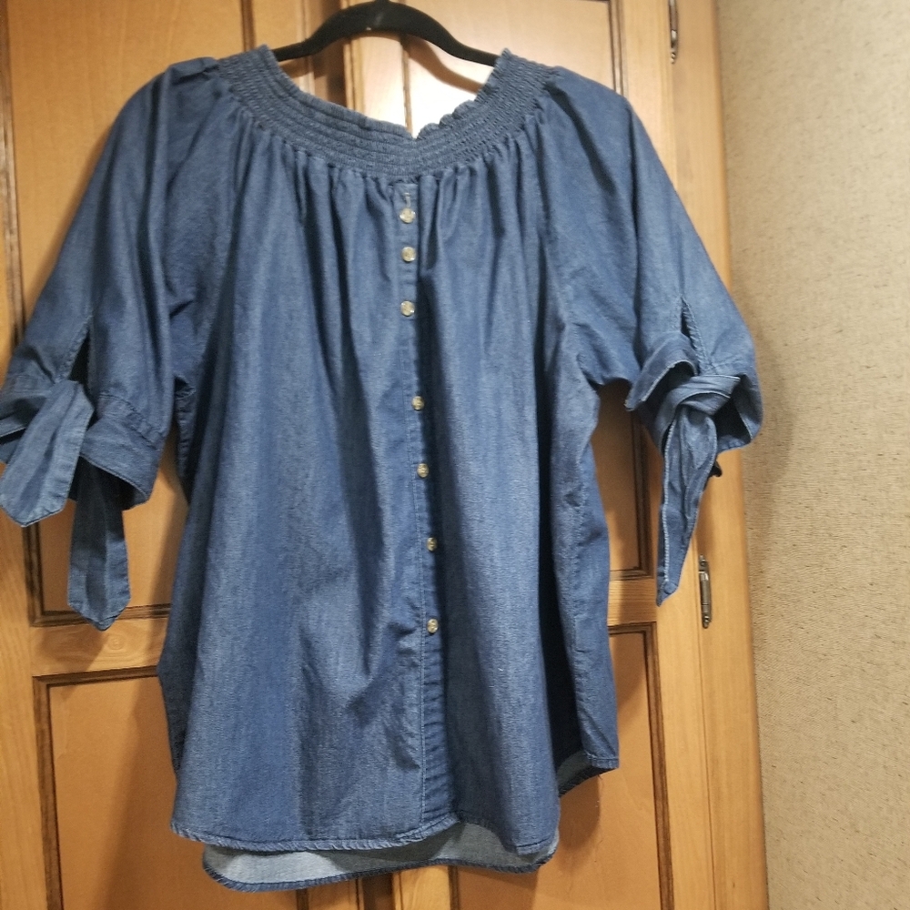 Paper Tee Blouse 2X